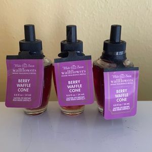Bath & Body Works Wallflower Lot of 3 - Berry Waffle Cone